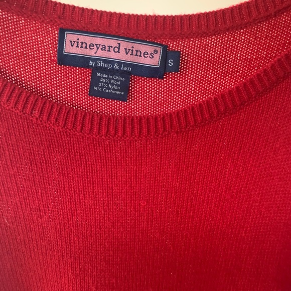 Vineyard Vines Red Wool Blend Crewneck - Picture 2 of 5
